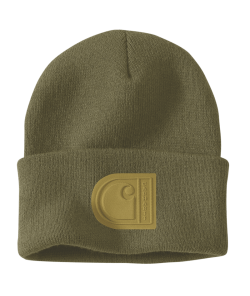 Beanie Knit Cuffed C Patch